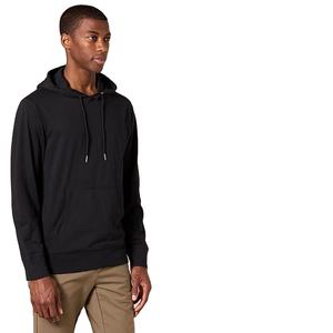 Sweat-shirt à capuche en molleton noir basique en coton doux de qualité supérieure avec impression numérique, logo personnalisé, poche en molleton, décontracté - Product Image 5