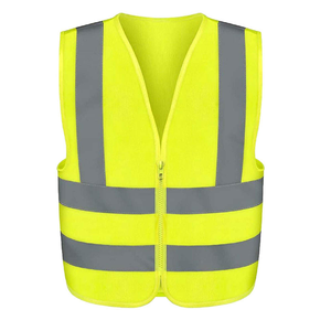 Gilet de sécurité réfléchissant en tissu polyester maillé, léger, respirant, haute visibilité, conforme aux normes américaines pour l'industrie - Product Image 6