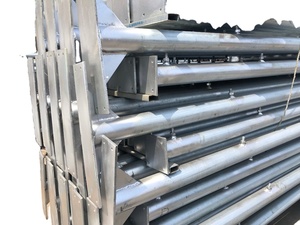 Puente de andamio de alta densidad HDG de 10 patas, 28,6 kg, 4,0mm, escalera de acero galvanizado en caliente, tipo ligero, cobertizos de acera, andamios - Product Image 3