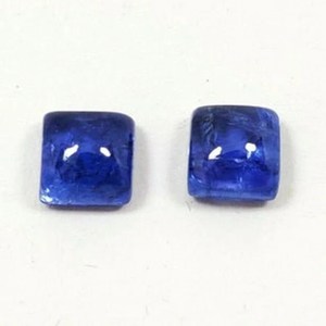 Tanzanite calibrée, pierre précieuse non montée pour la création de bijoux, cabochon carré en tanzanite naturelle, pierre de naissance de décembre. - Product Image 5
