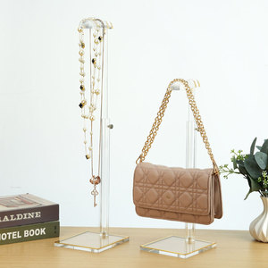 Expositor de Bolsos de Acrílico Moderno y de Lujo con Estante Extraíble para Publicidad y Uso Comercial - Product Image 1