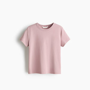 Camiseta de algodón para mujer, camiseta informal suave y transpirable, camiseta de manga corta con cuello redondo, ropa diaria de verano, Top de moda - Product Image 5