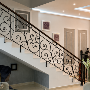 Stunning <b>Iron</b> Stair Railings For Modern Homes: Durable Handcrafted Metal Railings That Blend Style And Safety So Perfectly! - Product Image 1