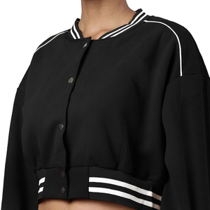 Veste universitaire personnalisée pour femme, légère, chaude et confortable, avec boutons-pression, vêtement d'extérieur tendance pour l'automne et l'hiver - Product Image 6