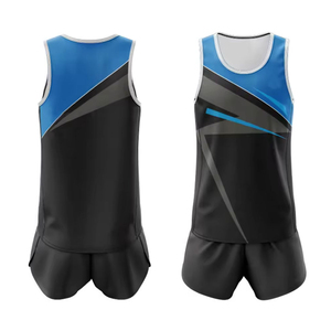 Nuevo Conjunto de Uniforme de Atletismo, Camiseta Deportiva sin Mangas, Ropa Deportiva para Correr, Logotipo Personalizado, Hecho en Pakistán - Product Image 4
