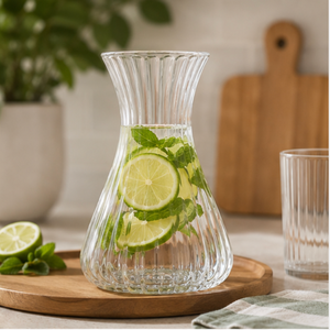 Carafe en verre borosilicate artisanal de 1000 ml sans plomb pour whisky et vin, réutilisable, en gros - Product Image 1