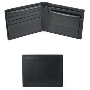 Casual Design Modern Lifestyle <b>Men's</b> Genuine Leather Slim Profile Open Closure Wallet Easy Daily Carry Classic - Product Image 4