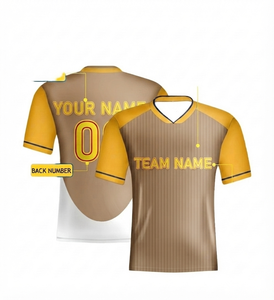 Camiseta de Fútbol de Malla 100% Poliéster con Impresión por Transferencia de Calor Personalizada, Uniforme de Equipo al por Mayor, Ropa Deportiva de Manga Corta para Hombre - Product Image 1