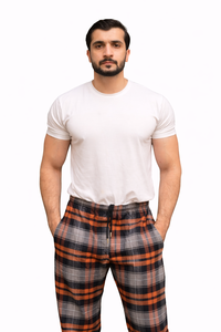 Pantalon de pyjama en flanelle à carreaux pour homme, pantalon de jogging doux et respirant, fabricant OEM, pantalon de jogging en flanelle à carreaux avec taille élastique - Product Image 4