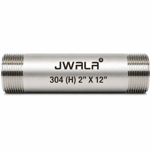 Conector de Tubería Industrial de Acero Inoxidable de 2 Pulgadas, Grado 304, 12 Pulgadas de Longitud, Rosca Macho, Resistente a la Corrosión - Product Image 4