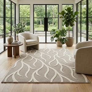 Alfombra de Lana Texturizada 3D de Lujo, Hecha a Mano, con Corte en Bucle, Diseño Personalizado, Precio de Fábrica al por Mayor - Product Image 5
