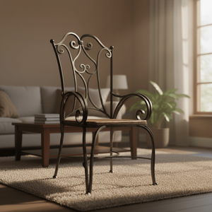 Ensemble table et chaises d'extérieur en fer forgé, étanche, traditionnel, portable, pour appartement, cour, Vietnam - Product Image 1