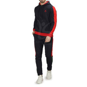 Chándal de Forro Polar para Hombre, Estilo Moderno y Transpirable, Corte Ajustado, Poliéster y Algodón, Liso - Product Image 4