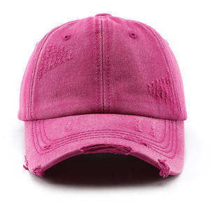 Custom Logo Vintage Distressed <b>Baseball</b> <b>Cap</b> Frayed Edge Washed Cotton Dad Hat Premium Unstructured Retro Headwear for USA/<b>UK</b> - Product Image 2