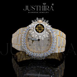 Montre-bracelet élégante la plus vendue, en acier inoxydable, style antique, avec cadran en cristal saphir et mouvement à quartz, idéale pour un usage quotidien - Product Image 2