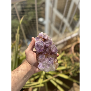 Natural Amethyst on White Himalayan Quartz <b>Crystal</b> <b>Cluster</b> Mineral Specimen for Interior Decor and Wholesale - Product Image 4