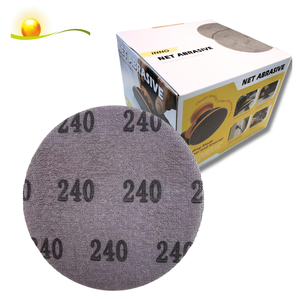 OEM/ODM Haute Qualité # 80- # Papier abrasif en filet sans poussière, personnalisable, bleu-violet, grain 320, 6 pouces (150 mm), pour réparation automobile - Product Image 3