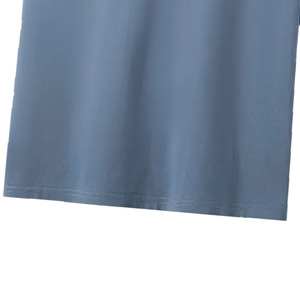 T-shirt classique pour homme en jersey de coton premium, col rond, manches courtes, coupe ample, écologique, respirant, anti-plis, anti-rétrécissement - Product Image 2