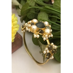 Pulsera de perlas auténticas de primera calidad, diseño antiguo y fusionado, nueva, para fiestas y bodas, para mujeres y niñas. - Product Image 1