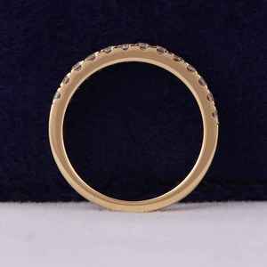 9K Rose Gold IGI Certified Lab Grown CVD Brilliant Cut <b>Diamond</b> Ethnic Design Gold Plated <b>Ring</b> VS1 F Color Womens Jewelry OEM ODM - Product Image 5