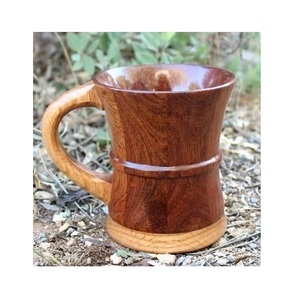 Taza de Café de Madera Rústica, Hecha a Mano, Taza de Madera Maciza para Té, Café, Cerveza, Hogar y Comedor, del Mejor Proveedor - Product Image 4