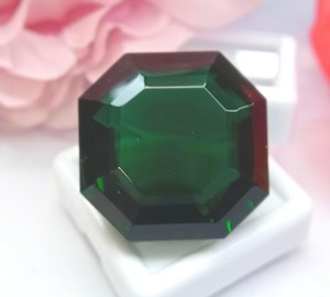 Tsavorite <b>Garnet</b> Dark Green Fancy Cut Natural Loose Gemstone For Pendant Making Jewelry Stone - Product Image 1