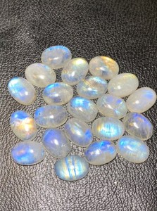 Pierre de lune arc-en-ciel naturelle de haute qualité, cabochon ovale 20x30mm, poli double face, pierre précieuse en vrac pour bague, pendentif, boucles d'oreilles - Product Image 5