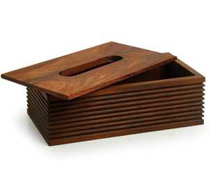 Custom Wooden Tissue <b>Box</b> Cover Premium Craft Tissue Holder for Hotel Restaurant Home Decor Use Classic Style Eco-Friendly - Product Image 1