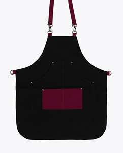 Tablier en toile de haute qualité et durable avec poches en cuir véritable, le choix idéal pour les cuisines et les ateliers - Product Image 3