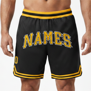 Shorts de sport athlétiques de haute qualité OEM, logo personnalisé, shorts décontractés pour la salle de sport, entraînement, basketball, séchage rapide, shorts en mesh pour hommes - Product Image 4