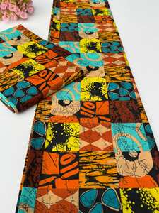 Auténtica Tela de Algodón con Estampado Africano de Botswana, Textil de Alta Calidad para Vestidos de Mujer y Bodas - Product Image 3