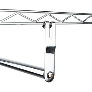 Organizzatore per Armadio Resistente Cromato, Appendiabiti Portatile con Ganci, Scaffale per Casa - Product Image 5