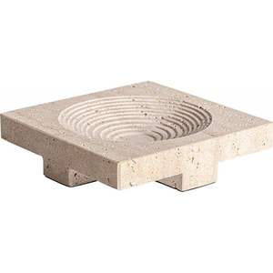 Tazón de Piedra Travertino con Orificio, Diseño Único, Mármol Beige Moderno, Ideal para Lavabo de Baño o Uso Decorativo - Product Image 6