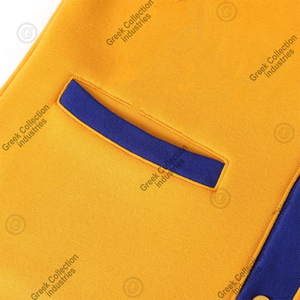 Cárdigan Sorority SGRho, suéteres de invierno para mujer, cárdigan azul real con letras Sigma Gamma Rho de la hermandad griega en chenilla y botones - Product Image 6