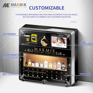 Nhỏ gọn <span class=keywords><strong>10</strong></span> vòi phun nước hoa treo tường Máy bán hàng tự động cho các quán bar và trung tâm mua sắm với SDK chức năng - Product Image 2