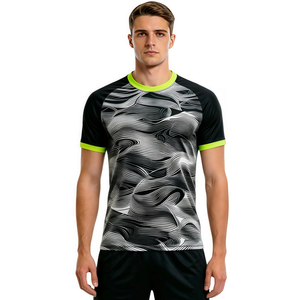 Football 2026 Custom <b>Heat</b> Transfer Printed Soccer Jersey Short Breathable Quick Dry Team Uniform Youth Football Training Wear - Product Image 4