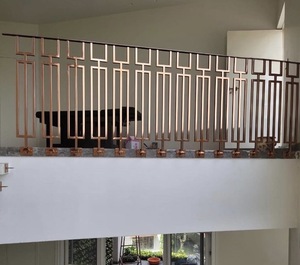 Balaustres de Acero Inoxidable al por Mayor, Acabado en Oro y Oro Rosa, Pasamanos Modernos para Escaleras, Balaustres Decorativos de Lujo y Duraderos - Product Image 3