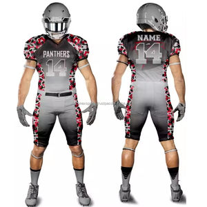 Ropa de fútbol americano personalizable 100% algodón con capucha Jersey Durable secado rápido transpirable sublimación impresión uniformes deportivos - Product Image 5