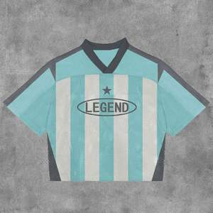 Camiseta Unisex de Manga Corta, Estilo Deportivo, Corte Holgado, 100% Poliéster, Malla Transpirable, Anti-Pilling, Estilo Vintage Casual - Product Image 5