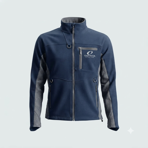 Chaqueta Casual de Lona para Hombre Ostriya International, Estilo Informal, Ajuste Cómodo, Logotipo Personalizado, Cuello Alto, Ropa de Invierno - Product Image 2