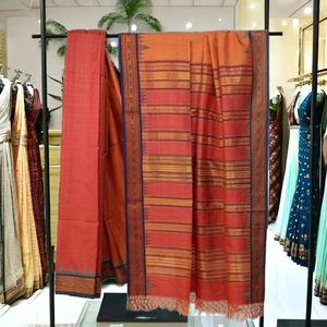 Sari de Lino Karvat Kinar para Mujer |   Ropa Étnica Tradicional Moderna de Primera Calidad, para Uso Festivo, Diario, de Oficina, Casual y Elegante - Product Image 4