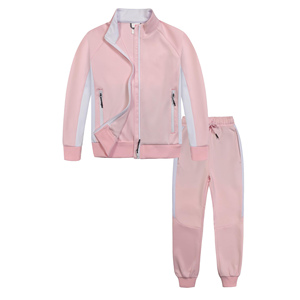 Ensemble de survêtement 2 pièces avec haut zippé et taille élastique, ensemble de survêtement pour femmes, ensemble de survêtement coupe-vent de haute qualité - Product Image 1