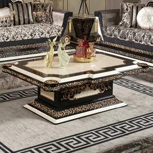 Hot Sale Luxury Hotel European Eco-Friendly <b>Sofa</b> Set Classic <b>Gold</b> Carved Upholstered for Living Room & Hotel Lobby - Product Image 6