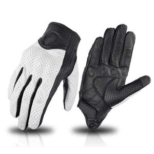 Gants de moto en cuir véritable pour hommes, imperméables, pour l'hiver, pour adultes, compatibles avec les écrans tactiles, prix de gros, vente chaude, gants de moto - Product Image 1