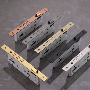 Serrure à mortaise en acier inoxydable de qualité supérieure 60x85, ensemble de sécurité extérieur robuste, finition bronze antique pour portes d'entrée en bois - Product Image 2