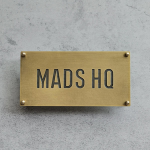 Designer Metal Plaque Home Decoration Wall Accent - Product Image 1