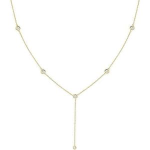 Collana Lunga da Donna Placcata Oro 14K, Girocollo Delicato, Collane Trendy alla Moda, Collana a Strati per il Ballo di Fine Anno - Product Image 1