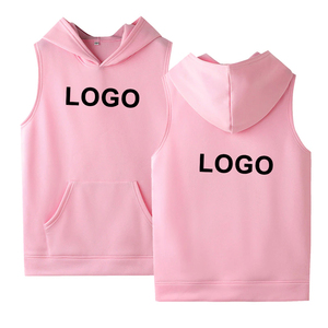 Top Moda Hombres Mujeres Sudaderas con capucha de color sólido Sudaderas Casual Hip Hop Sudadera con capucha Sin mangas Baloncesto Sudadera con capucha Tops - Product Image 2