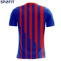 Maillot de football personnalisé à manches courtes, léger, respirant, tissu à séchage rapide, impression par sublimation, vêtements d'équipe, clubs sportifs