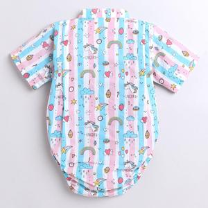 ชุดกิโมโนลายพิมพ์ลายทางลายยูนิคอร์นสีชมพู - Product Image 4
